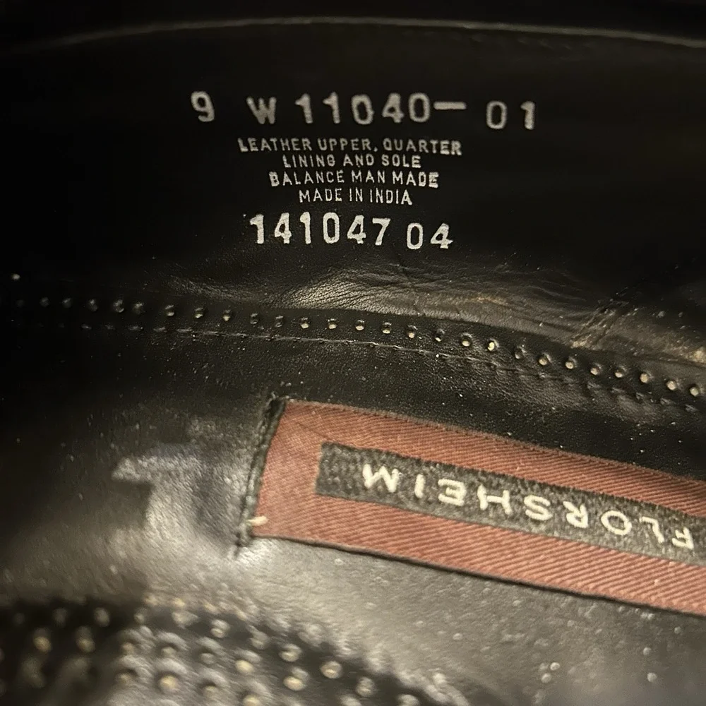 Florsheim Lexington Wingtip Tassel Loafers Men 9 Wide Black Classic Dress Shoes